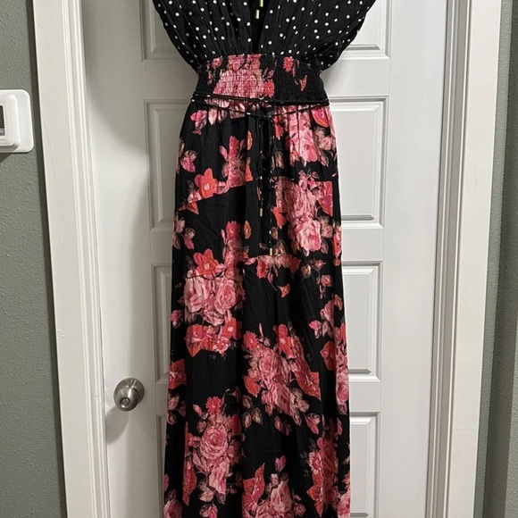 Free People Juniper Maxi Dress Floral Polka Dot Size XS NWOT - Picture 7 of 8